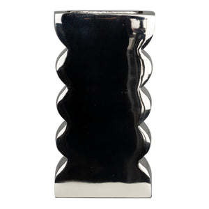 Curves Vase L Silver